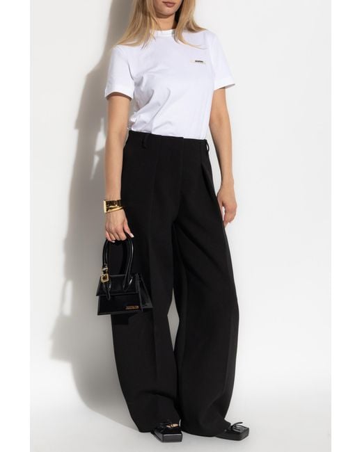 Jacquemus White T-Shirt With Logo