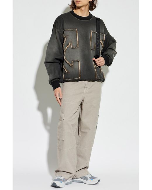 Off-White c/o Virgil Abloh Gray "Oversize" Sweatshirt for men