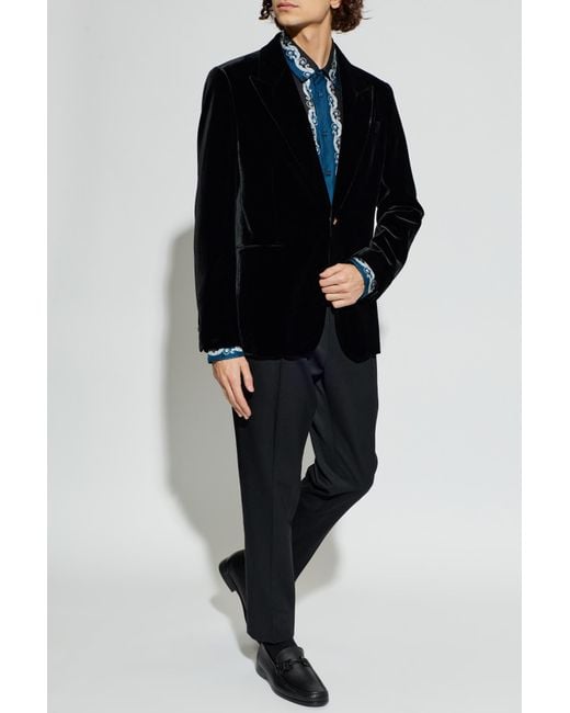 Versace Black Velvet Blazer for men