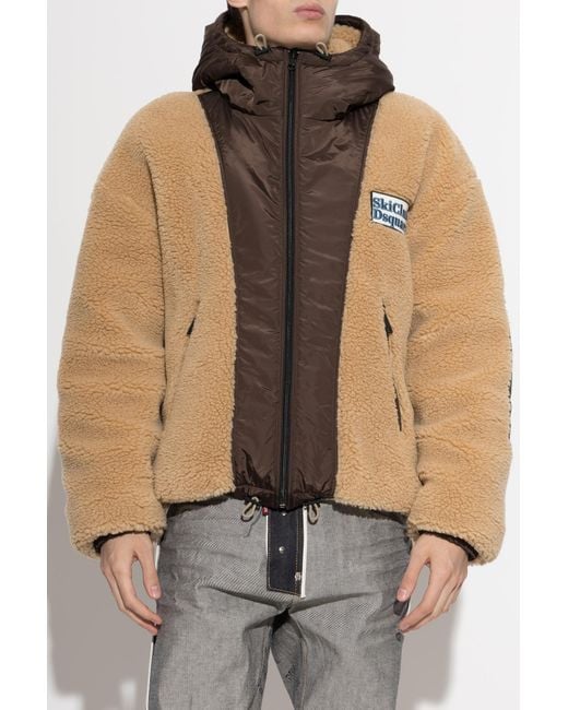 DSquared² Natural Reversible Hooded Jacket for men