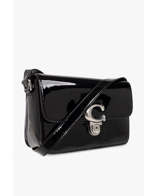Coach One Shoulder Bag Patent Leather Coach Patent Signature 
