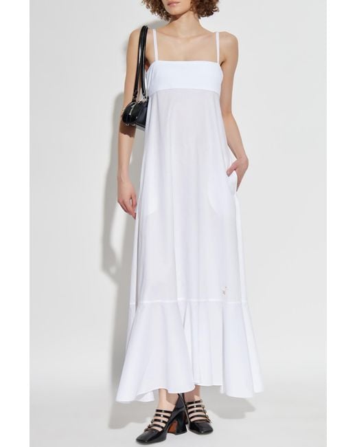Moschino White Strappy Dress