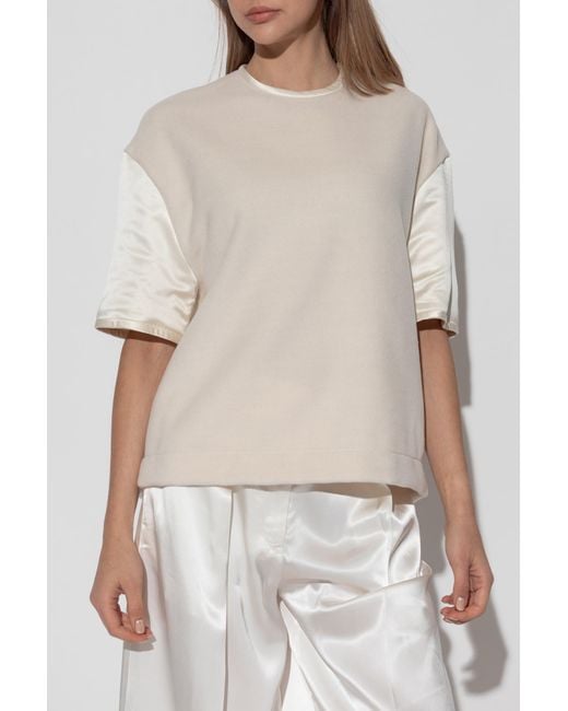 Jil Sander White Wool Top