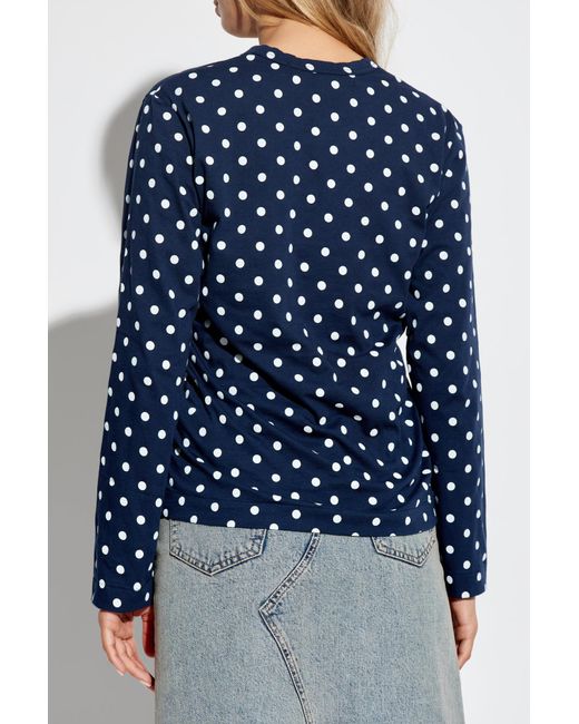 COMME DES GARÇONS PLAY Multicolor Polka Dot Pattern Top