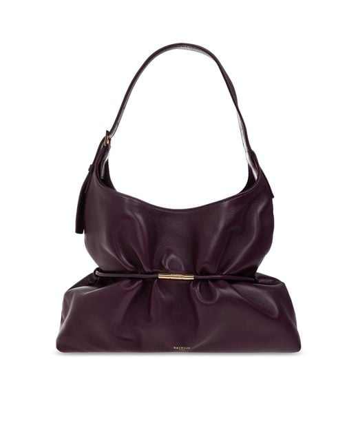 Balmain Purple 'Sphynx Medium' Bag