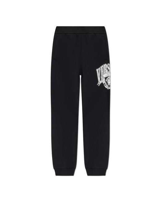 Versace Black Sweatshirt With Print for men