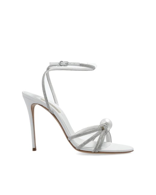 Casadei White Heeled Sandals
