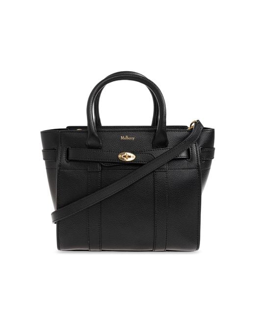 Mulberry Black 'Zippedbayswater Mini' Bag
