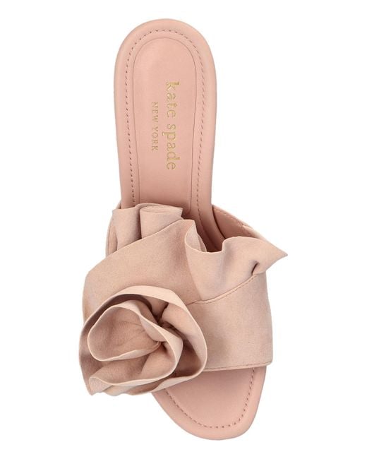 Kate Spade Pink Heeled Mules Flourish