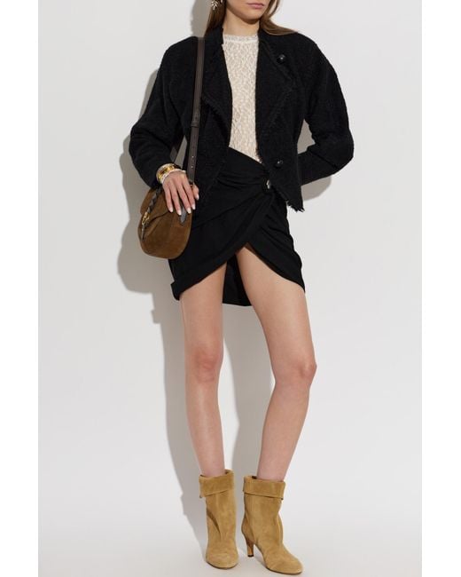 Isabel Marant Black Tweed Blazer "Suna"