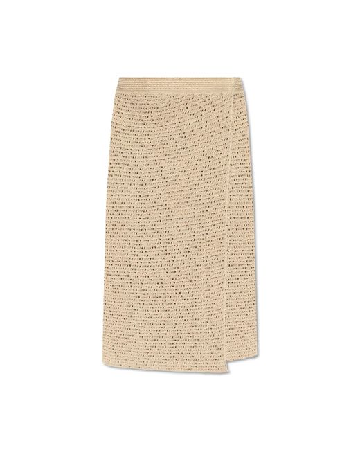Bottega Veneta Natural Envelope Skirt