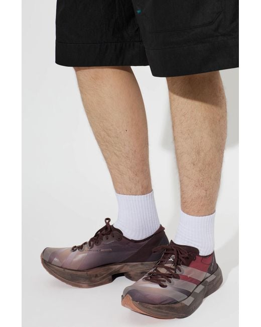 Y-3 Brown 'Adios Pro 4' Sports Shoes