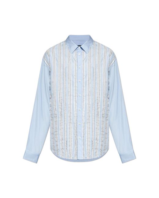 DSquared² Blue Striped Pattern Shirt for men