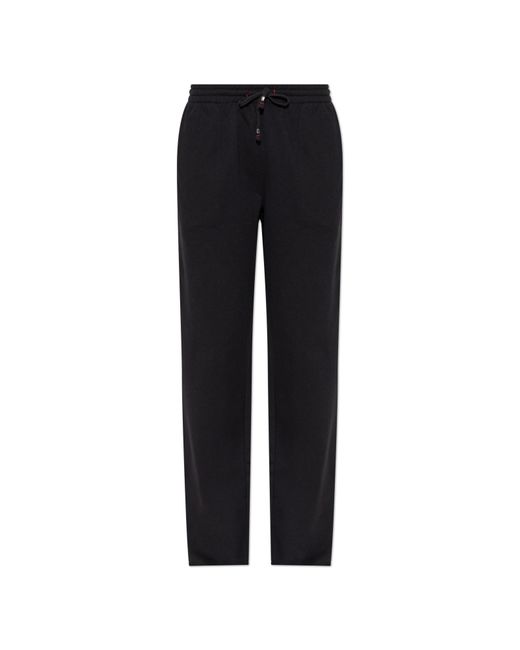 DIESEL Black 'Indra-D-Core' Sweatpants
