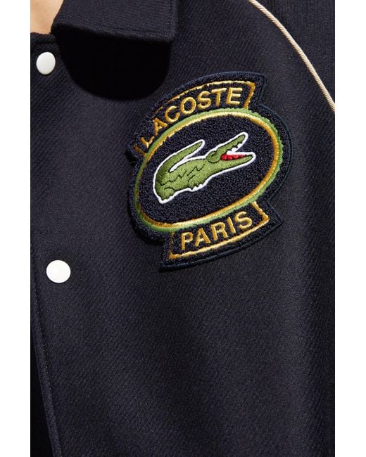 Lacoste Blue Jacket With Logo for men