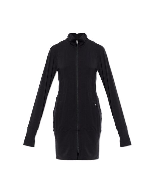 Y-3 Black Long Sweatshirt With Turtleneck