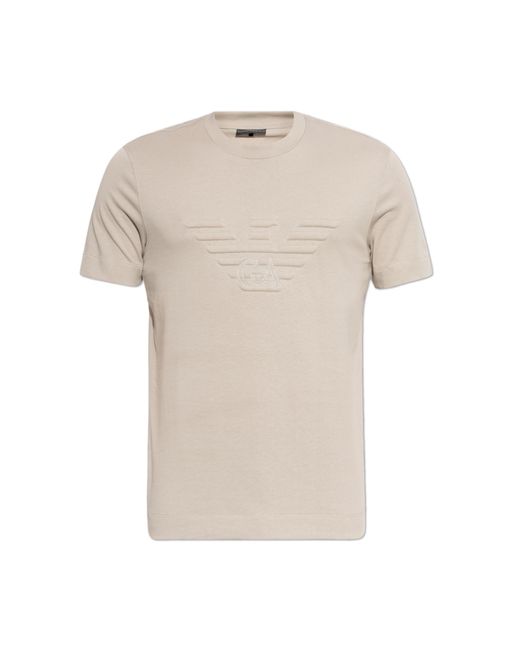 Emporio Armani White T-Shirt With Logo for men