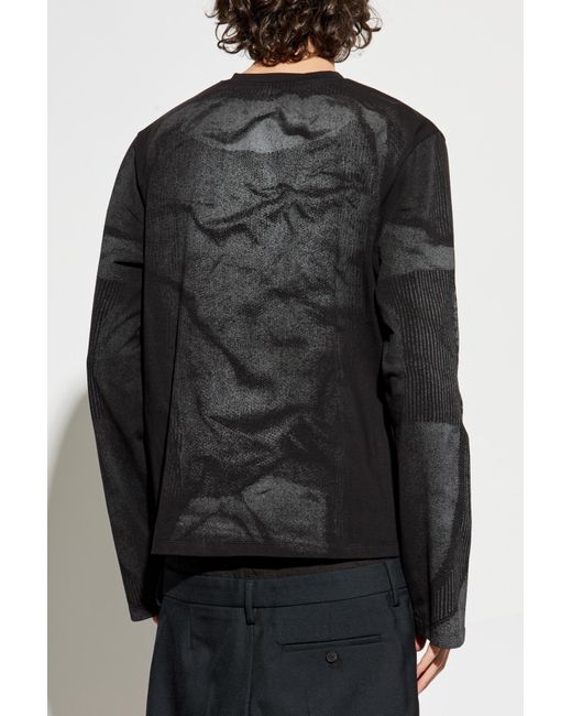 M I S B H V Black T-Shirt Active for men