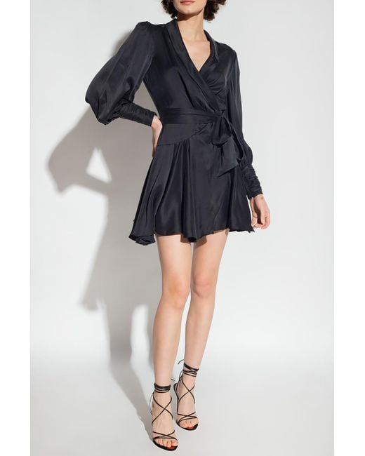 Zimmermann Silk Dress in Black Lyst