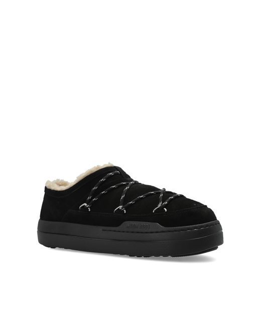 Moon Boot Black 'Mb Park Slipper' Shoes for men