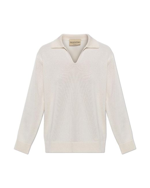 Valentino Garavani White Cashmere Sweater