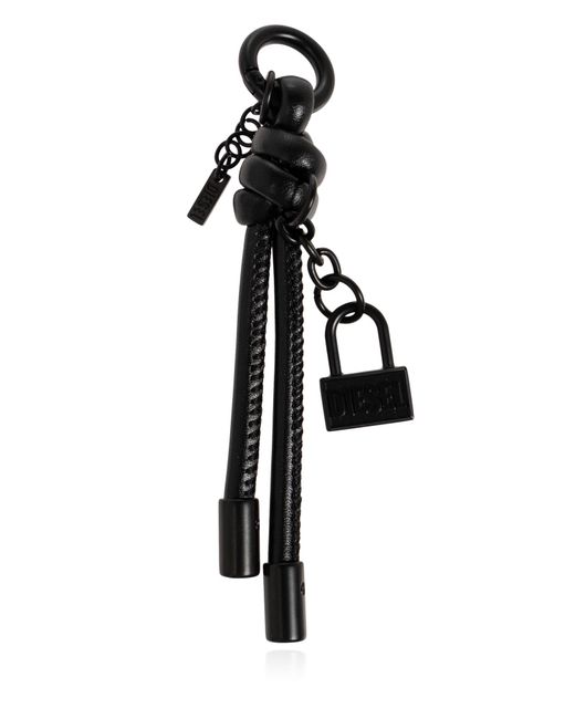 DIESEL Black "Charm-Lock Ii" Pendant for men