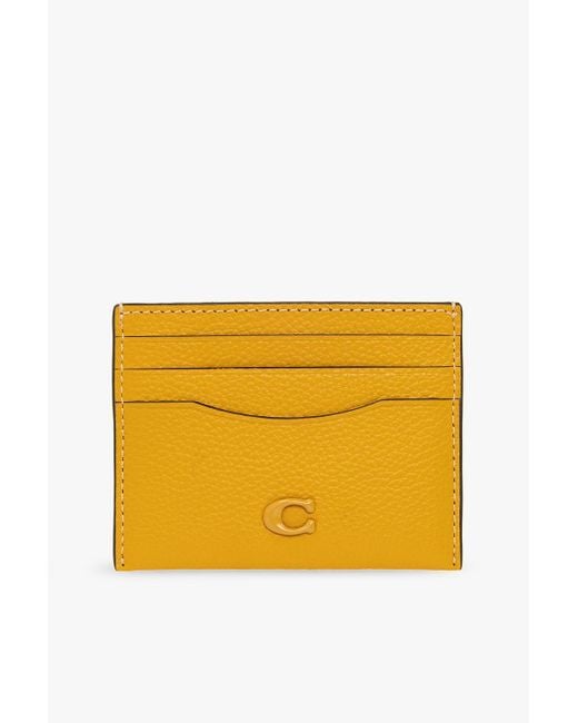 COACH Yellow Card Holder for men