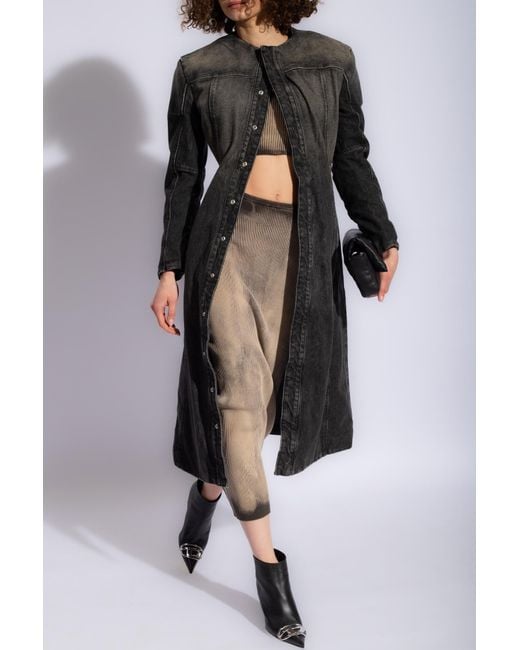 DIESEL Black 'De-Sy-S' Denim Dress