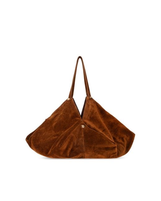 Versace Brown Protea Large Bag