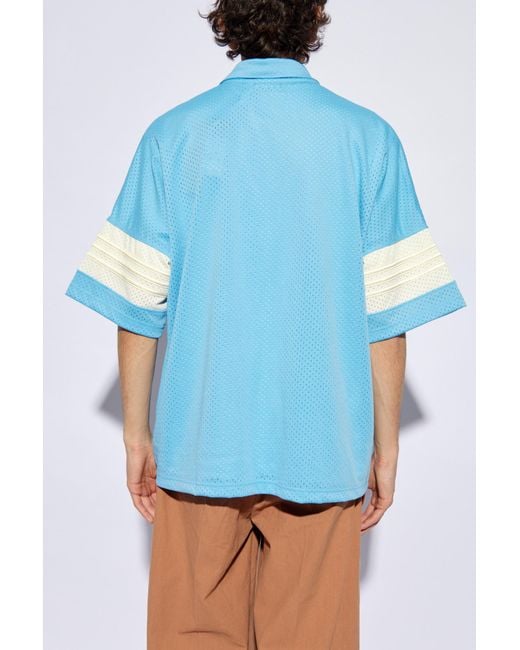 Adidas Originals Blue Short Sleeve Shirt for men