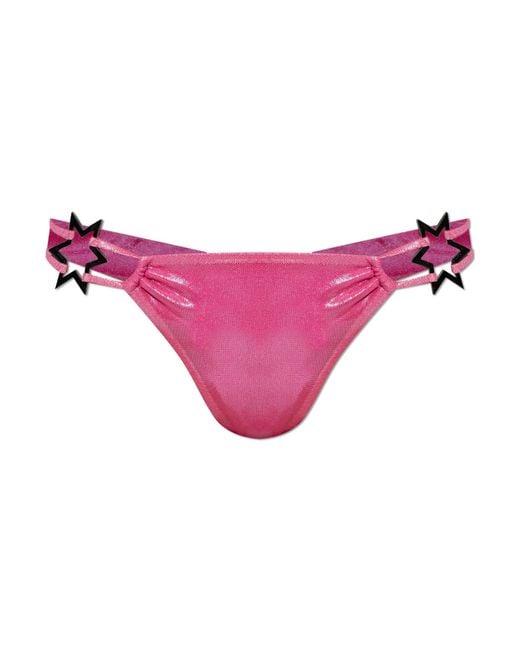 M I S B H V Pink Bikini Top