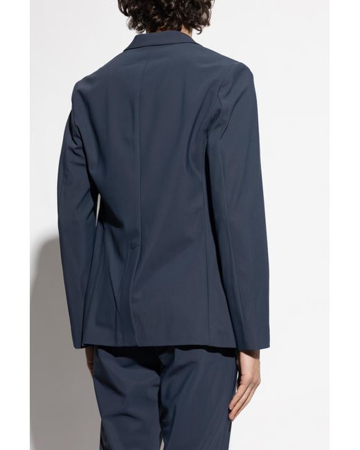 Theory Blue Open Lapel Blazer for men