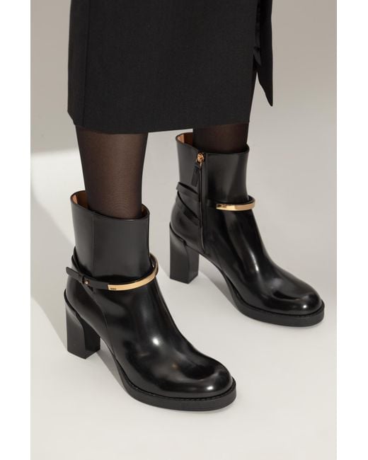 Tod's Black Heeled Ankle Boots