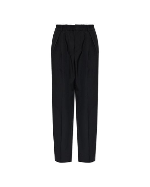 Balmain Black Wool Trousers