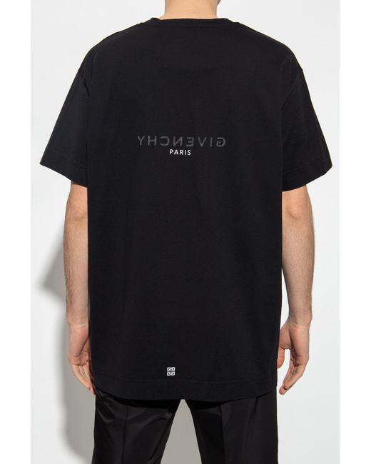 Givenchy Cotton Oversize T-shirt in Black for Men - Lyst