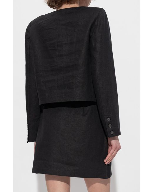 Posse Black Linen Jacket "Emma"