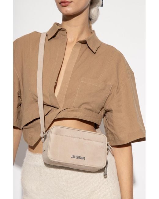 Jacquemus Leather 'le Shoulder Bag in Beige (Natural) Lyst