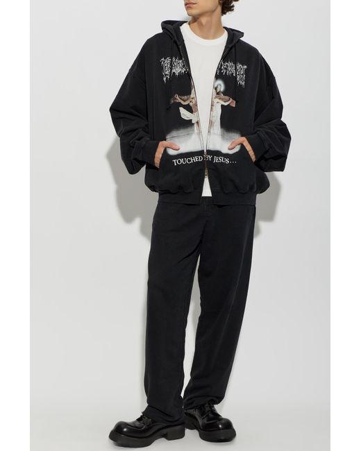 Vetements Black Sweatshirt With Print for men