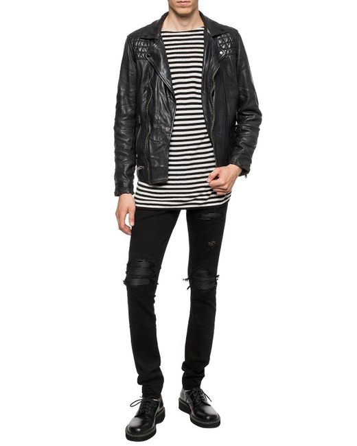 Allsaints taro hot sale leather jacket