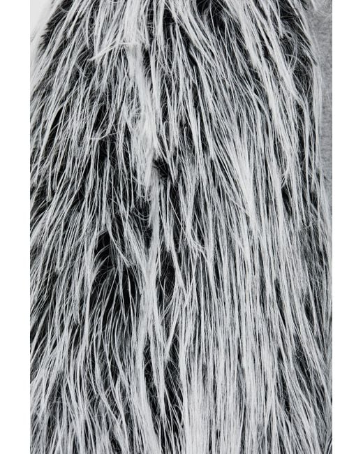 Sportmax Gray Adesso Faux Fur