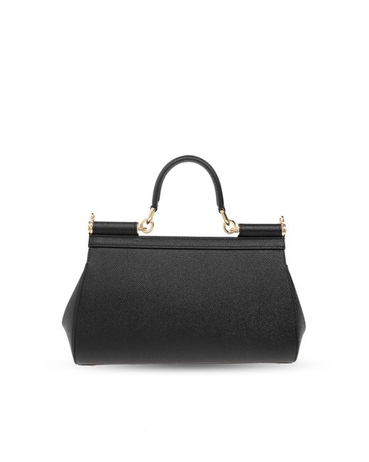 Dolce & Gabbana Black Sicily Shoulder Bag,