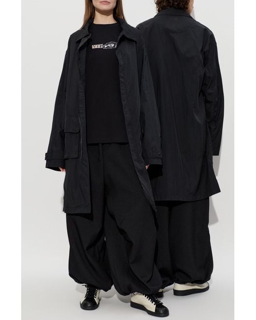 Y-3 Blue Jacket With Pockets