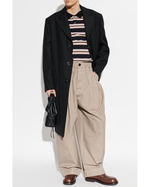 Marni Black Long Sleeve Polo for men