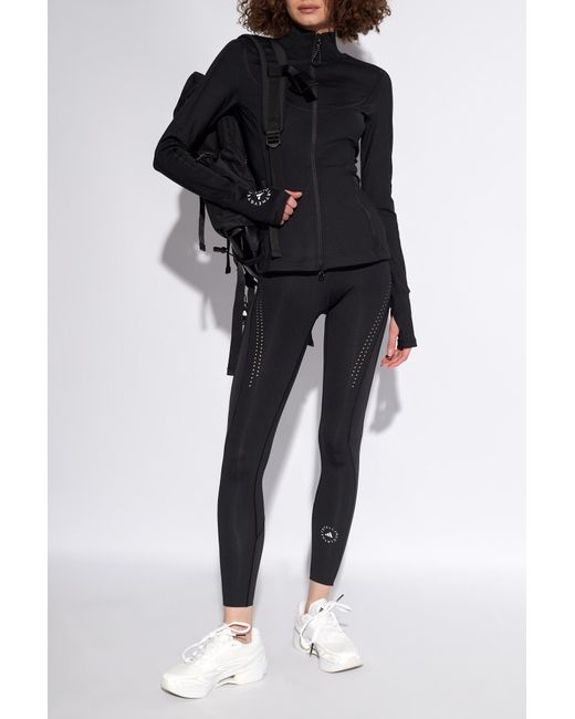 Adidas By Stella McCartney Black Sweatshirt With Logo,