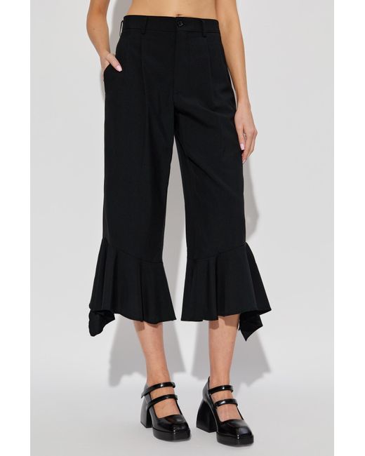 CDG by Comme des Garcons Black Wool Trousers