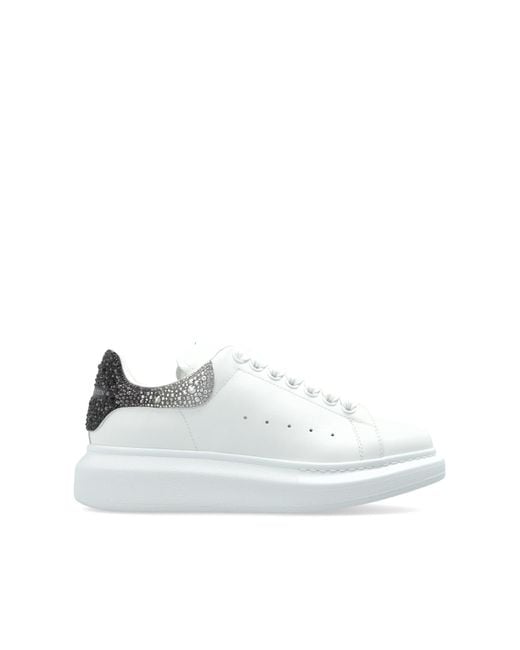 McQueen White Sports Shoes With Logo