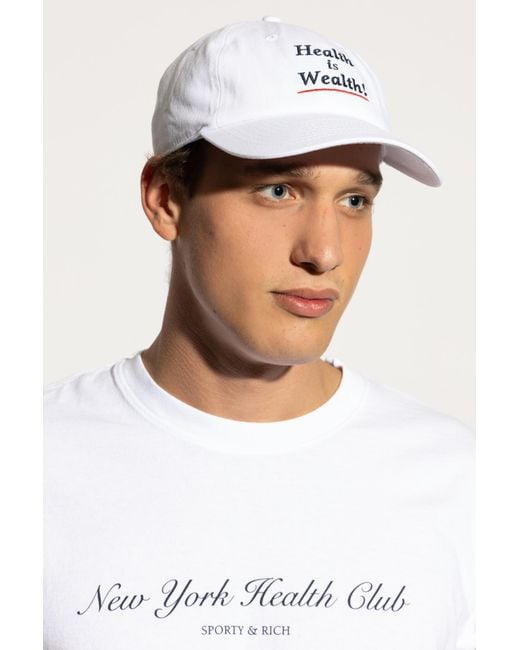 Sporty & Rich White Baseball Cap