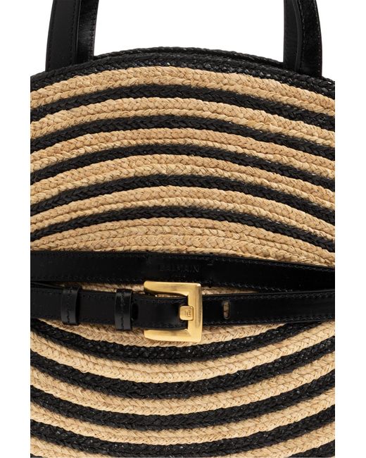 Balmain Green "Shuffle Medium" Bag