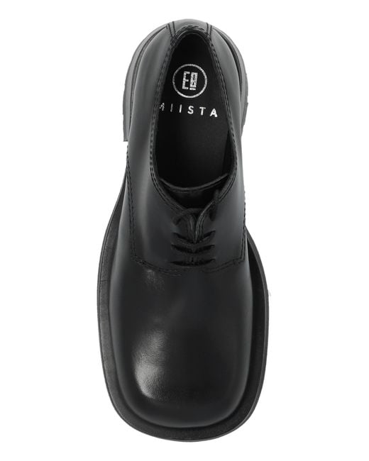 Miista Black Lace-Up Shoes Althea