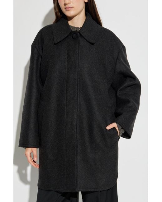 Fendi Black Wool Coat